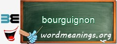 WordMeaning blackboard for bourguignon